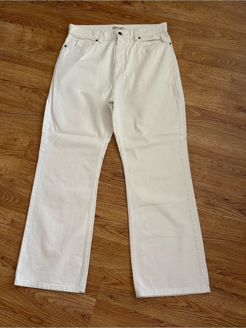 Rudy Jude Cream Denim Pants Size RJ 5